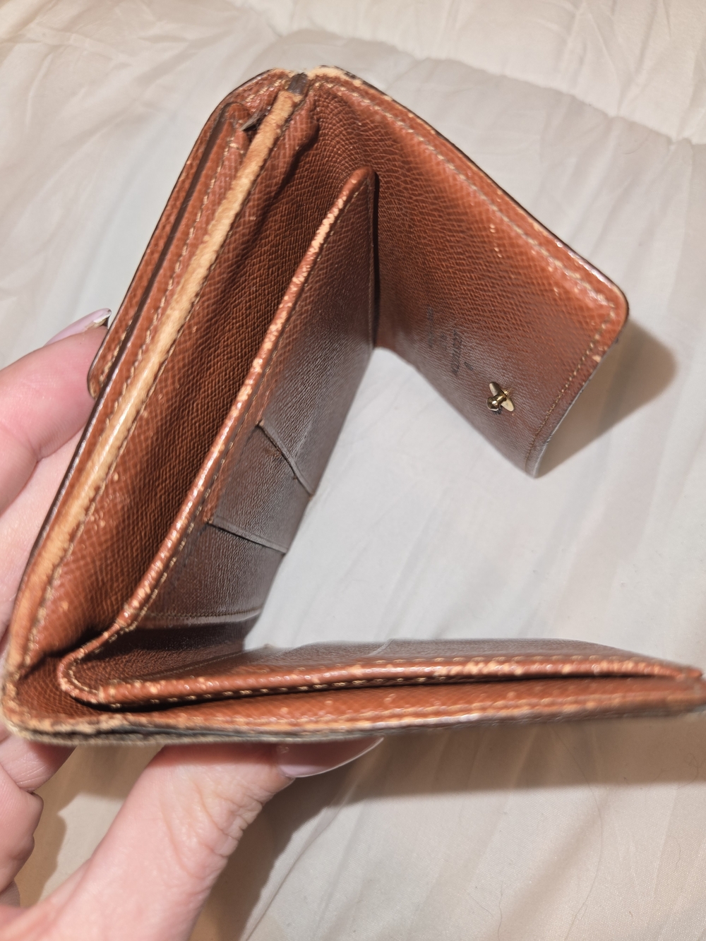 LOUIS VUITtON Brown Monogram Compact Wallet - Picture 5 of 12